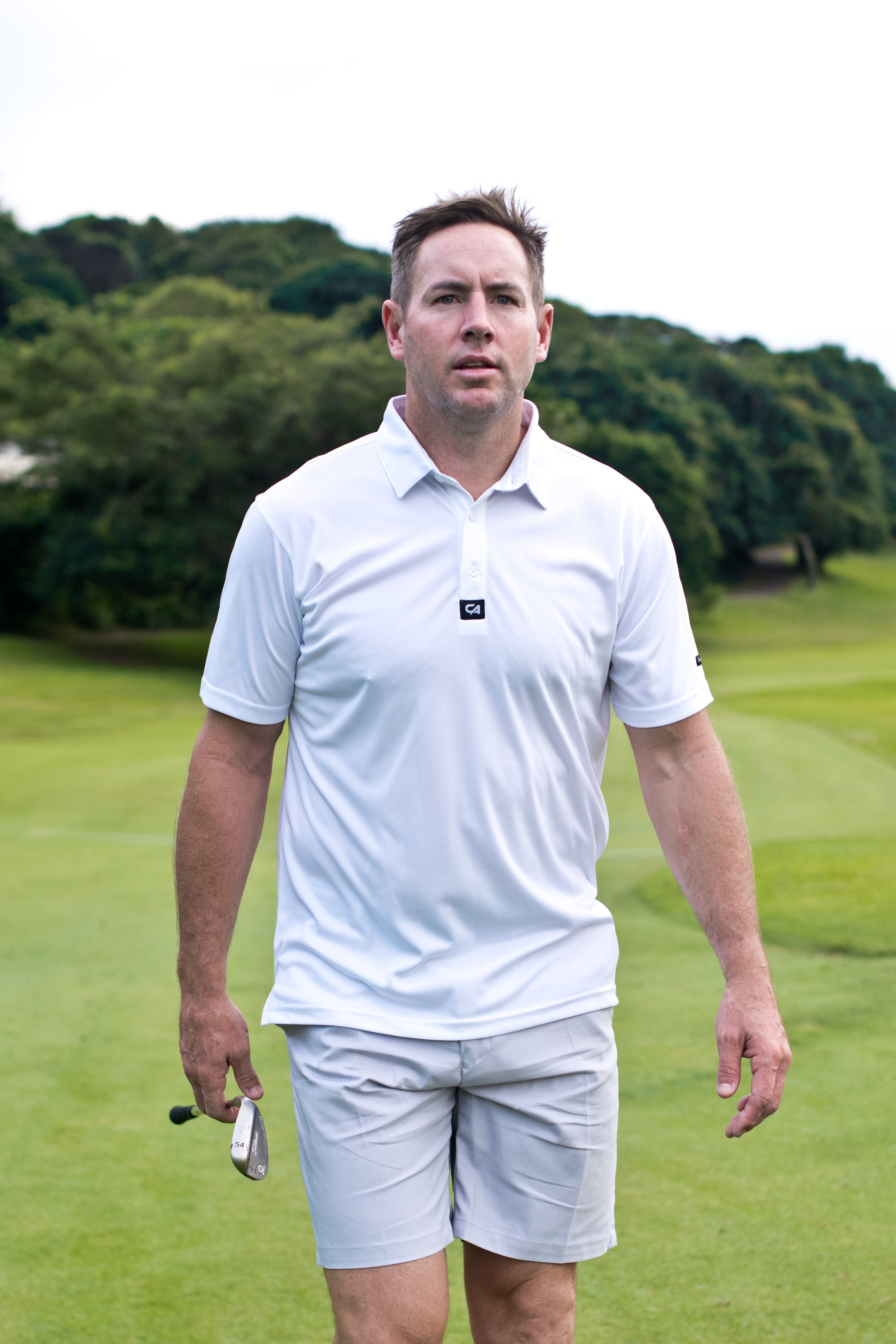 CA Iconic Golf Shirt | White