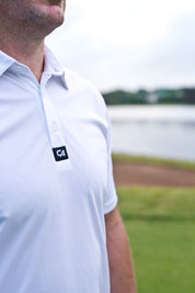 CA Iconic Golf Shirt | White