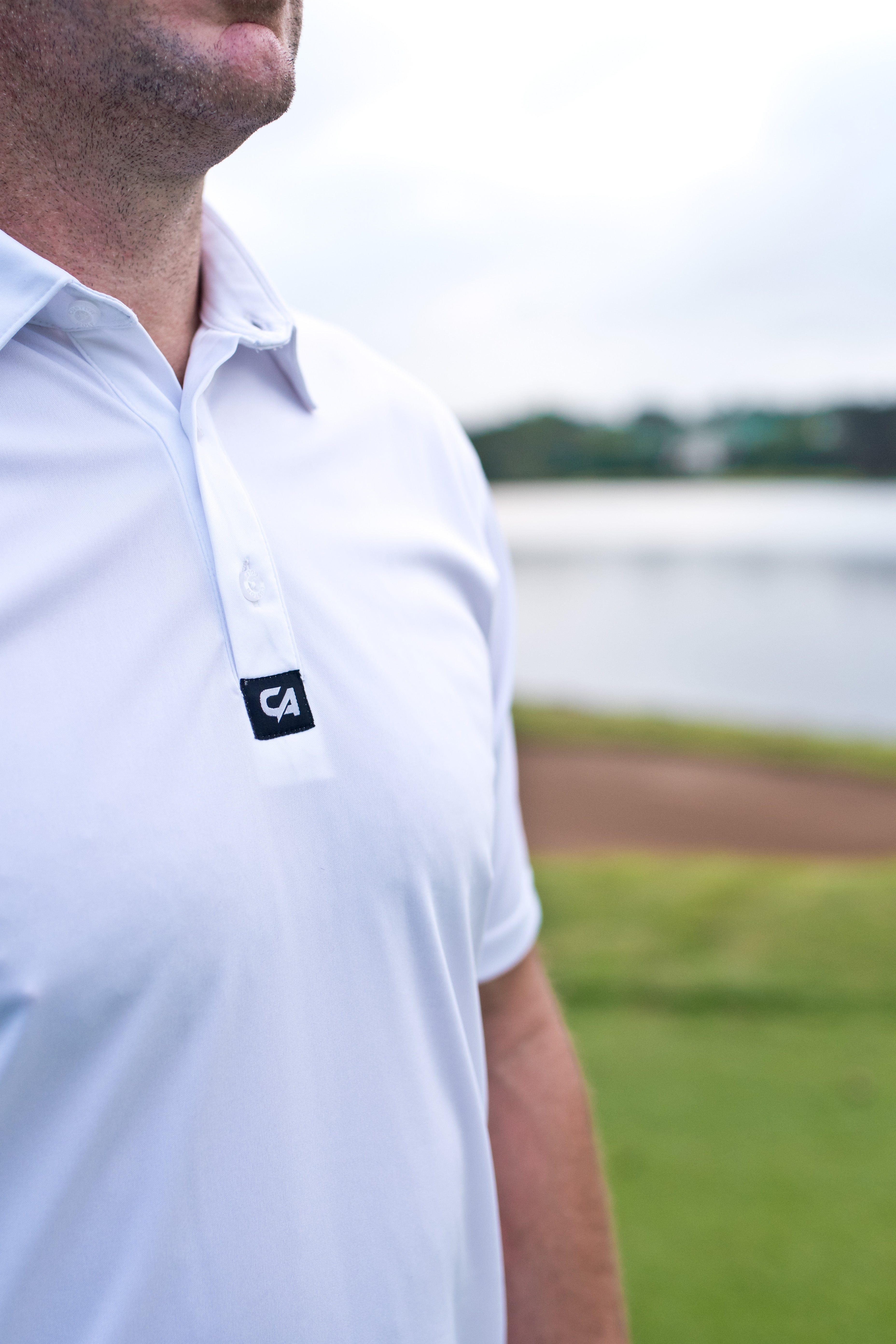 CA Iconic Golf Shirt | White
