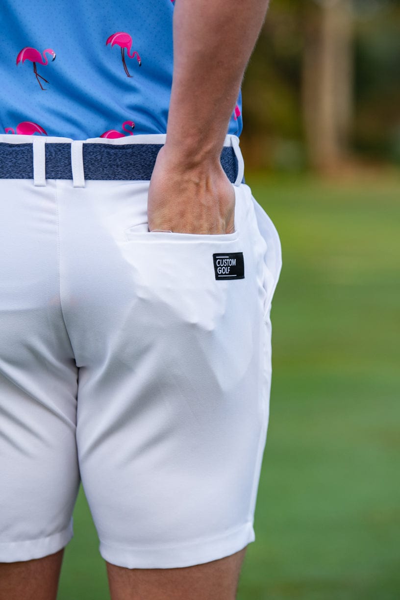 CA Flow Golf Shorts | White