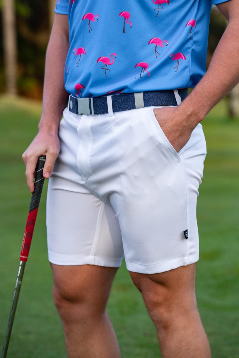 CA Flow Golf Shorts | White