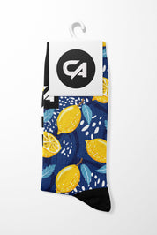 CA Funky Socks | Navy Lemon Zest