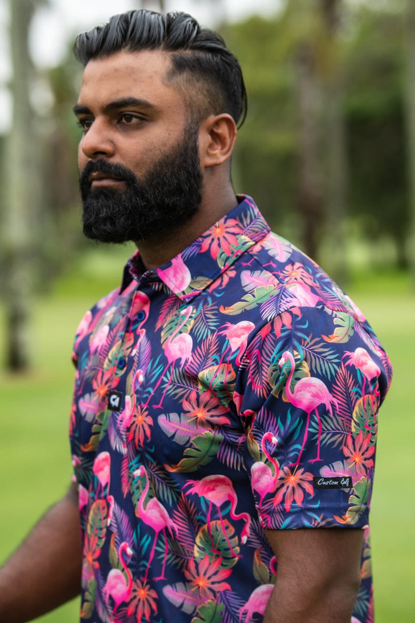 CA Funky Golf Shirt | Vibrant Mingos