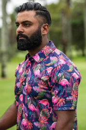CA Funky Golf Shirt | Vibrant Mingos