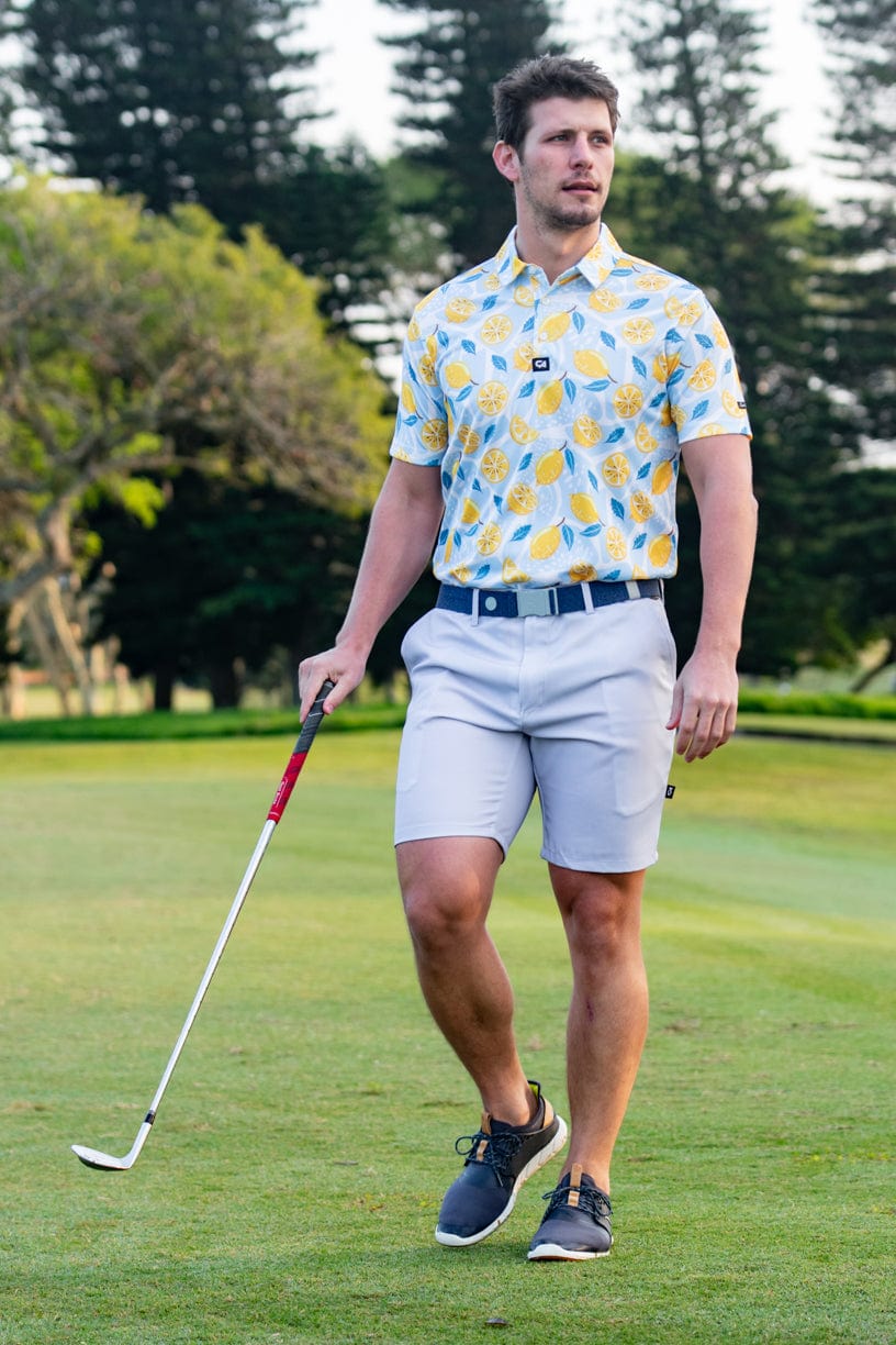 CA Flow Golf Shorts | Light Grey