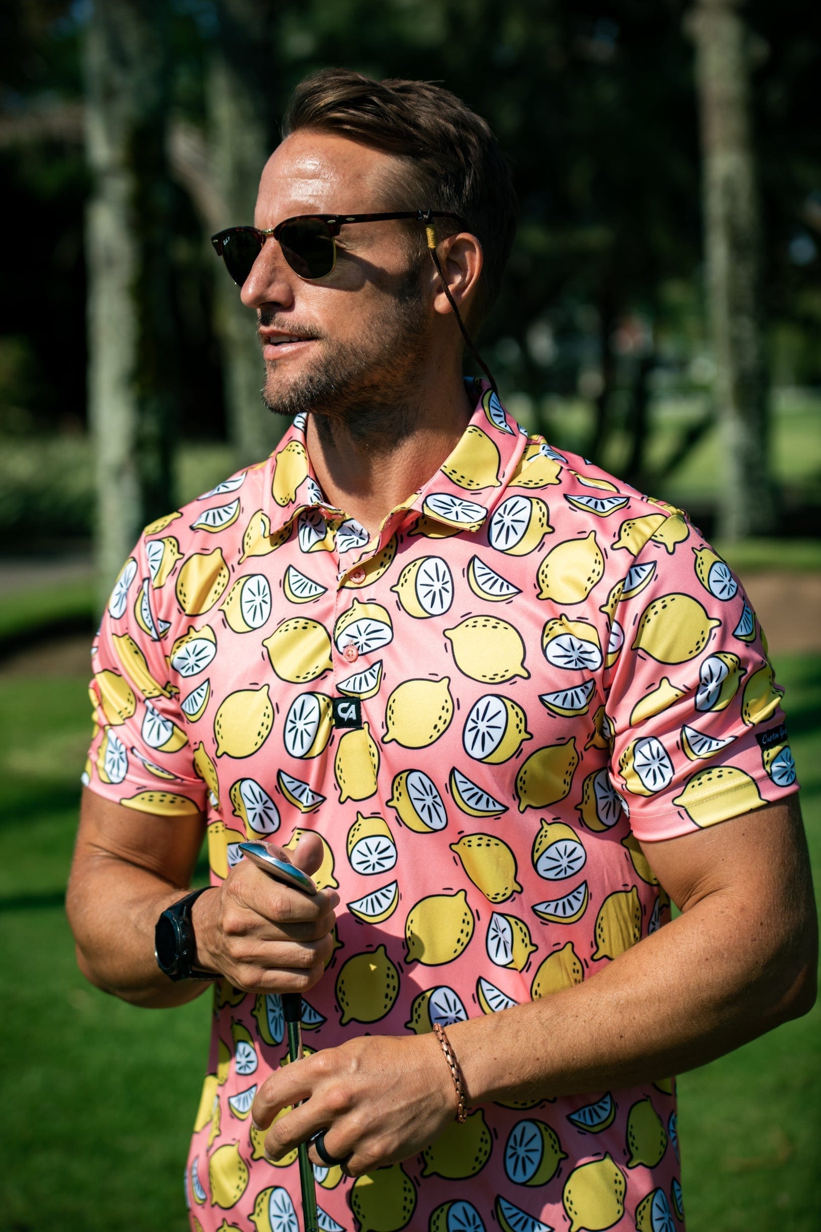 CA Funky Golf Shirt | Peachy Lemons