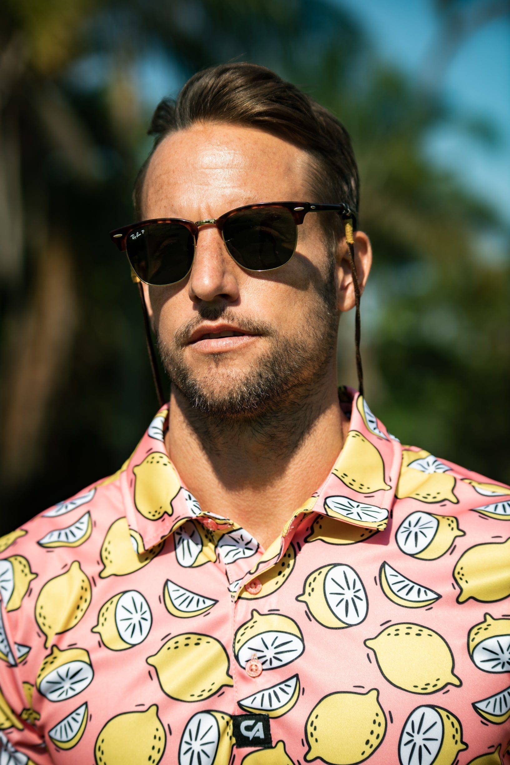 CA Funky Golf Shirt | Peachy Lemons