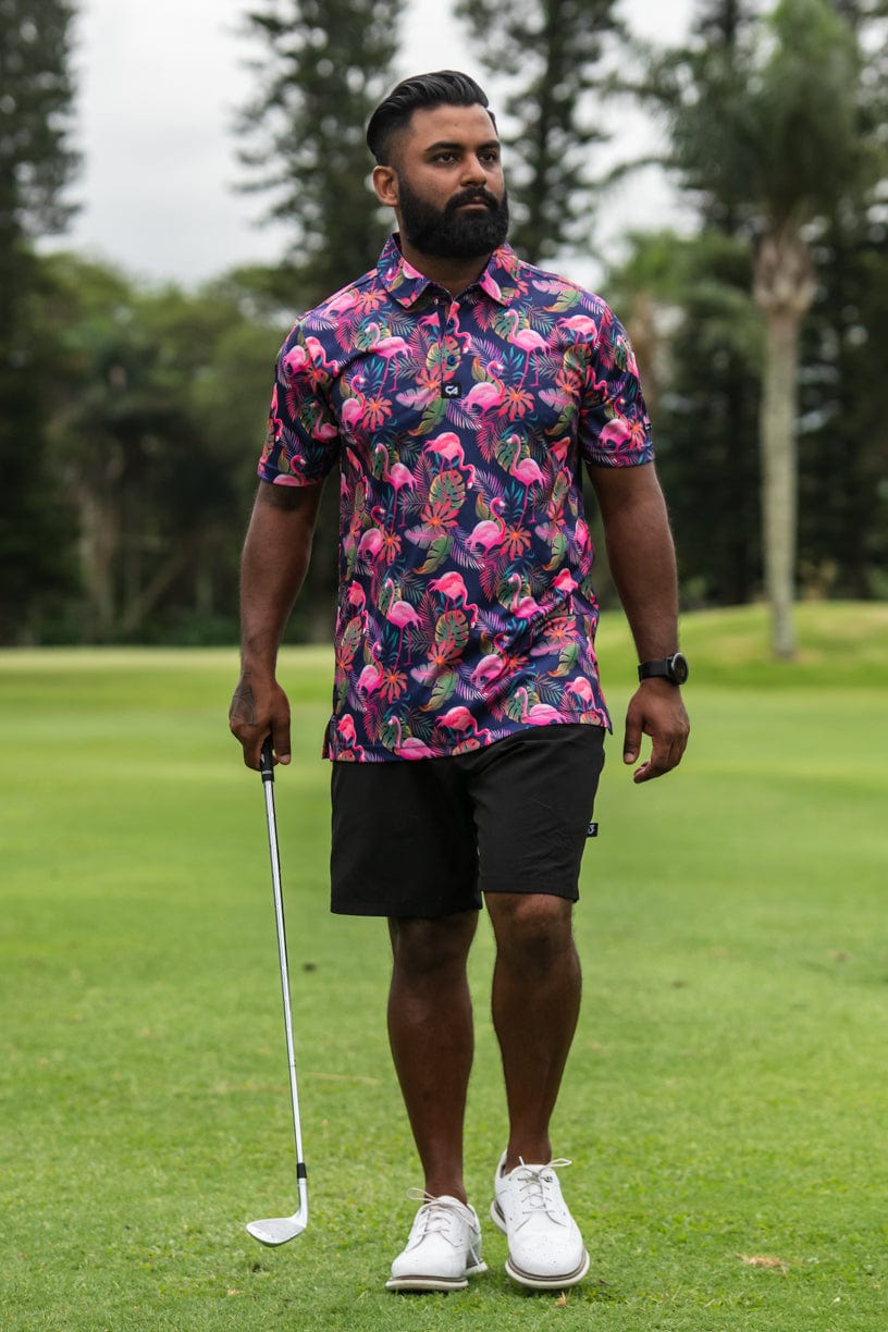 CA Funky Golf Shirt | Vibrant Mingos
