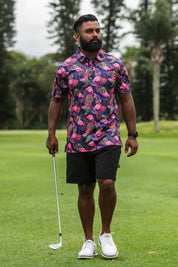 CA Funky Golf Shirt | Vibrant Mingos