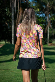 CA Ladies Funky Golf Shirt | Peachy Lemons