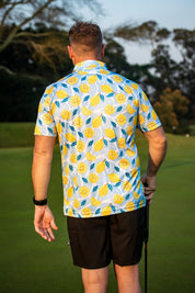 CA Funky Golf Shirt | Lemon Zest