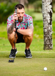 CA Funky Golf Shirt | Tropical Flamingo