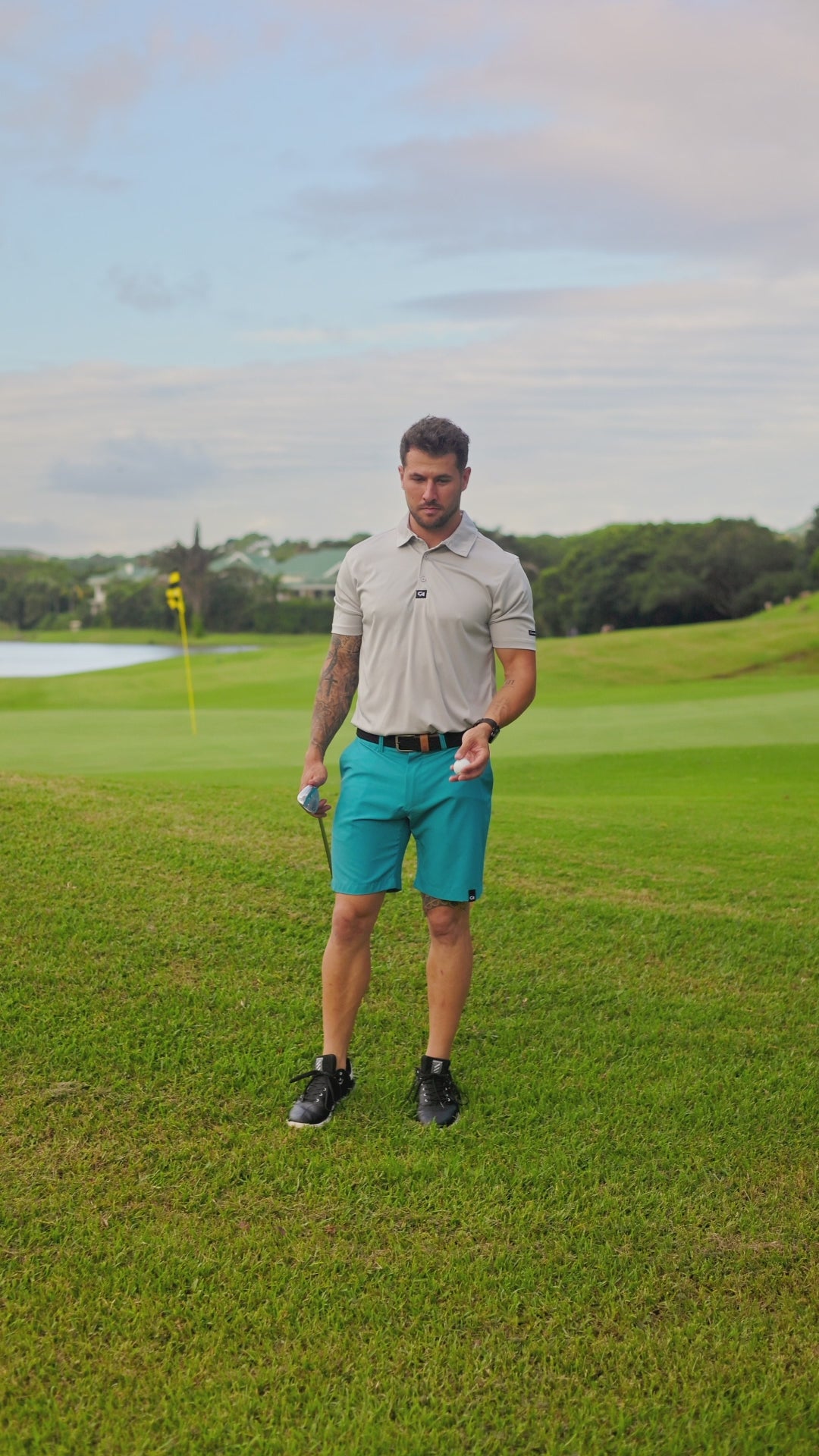CA Pure Motion Golf Shorts | Egyptian Teal