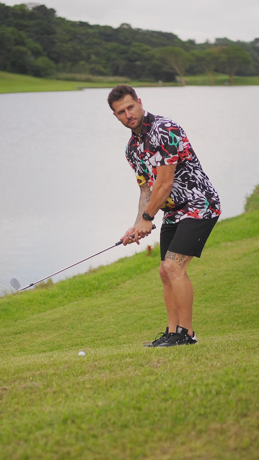 CA Funky Golf Shirt | Wild Paws