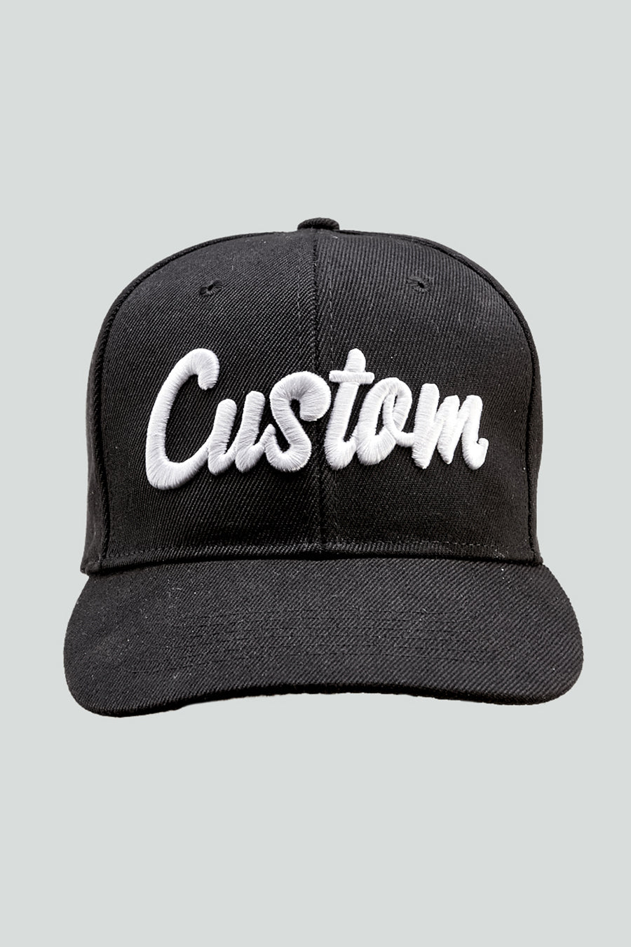 Custom Golf Snap Back Cap | Black / White