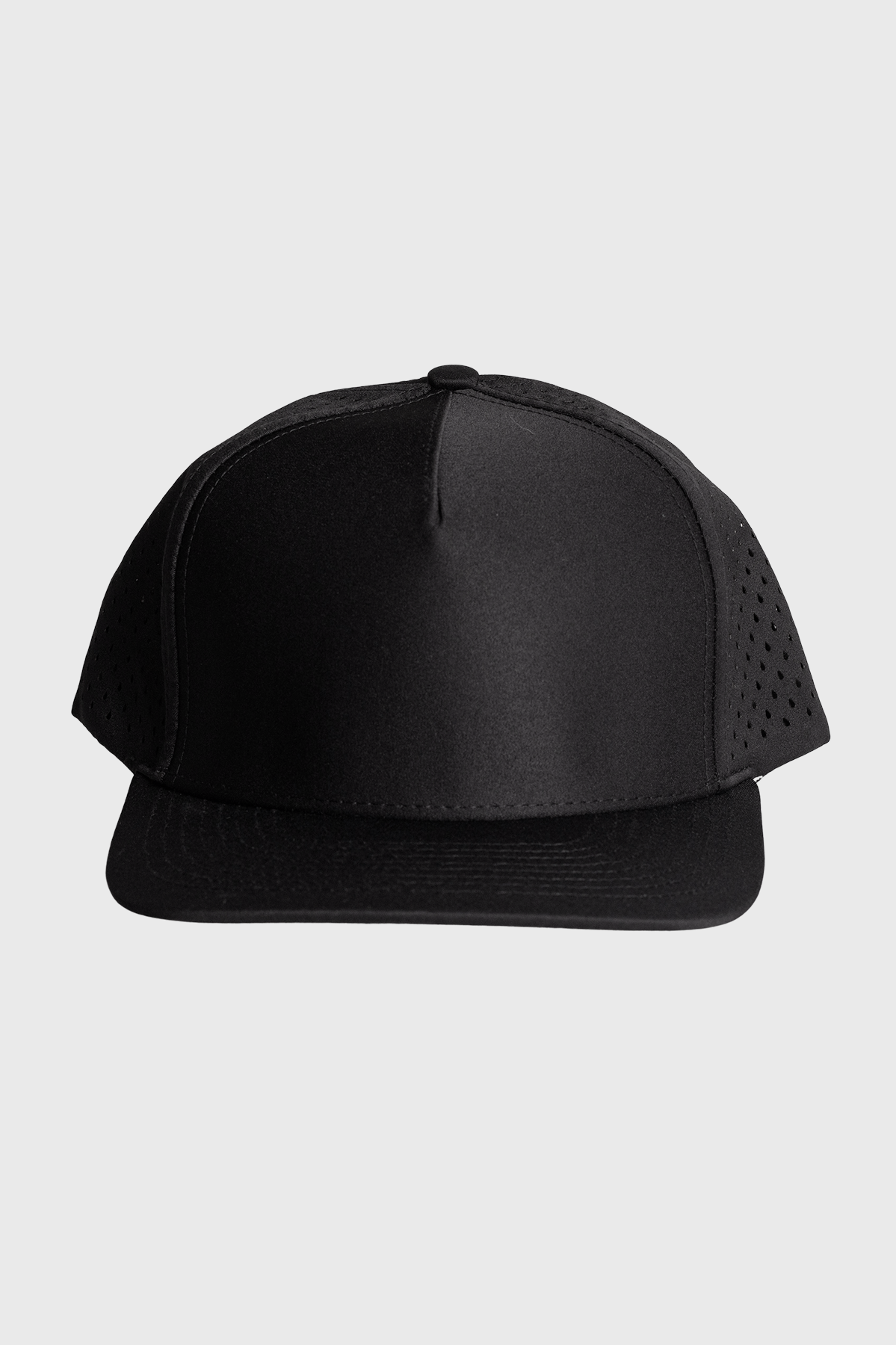 Custom Performance Peak Cap - Plain (Black)