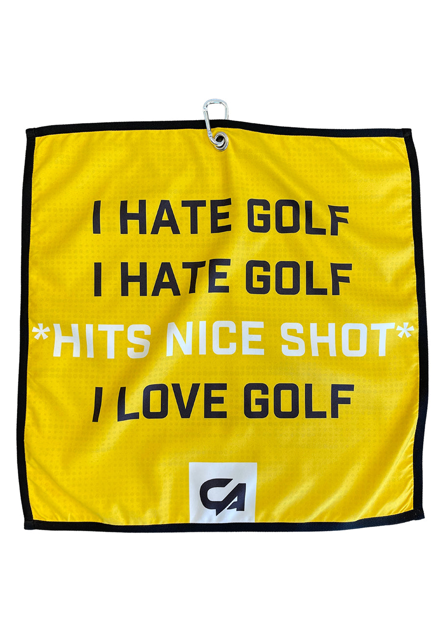 CA Microfiber Golf Towel | I Hate Golf