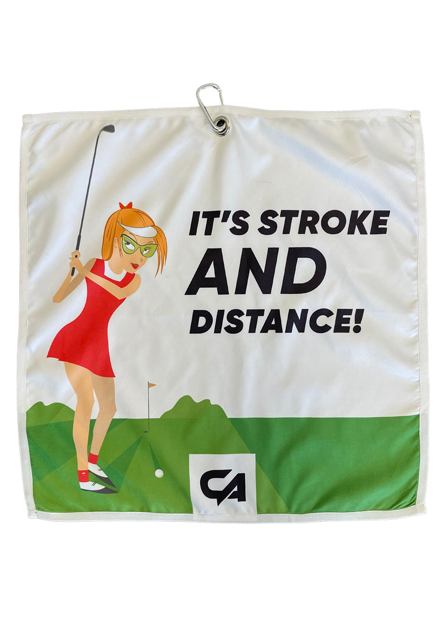 CA Microfiber Golf Towel | Stroke & Distance