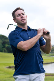 CA Iconic Golf Shirt | Navy