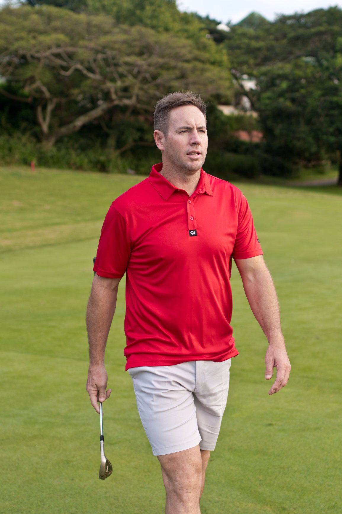 CA Iconic Golf Shirt | Red