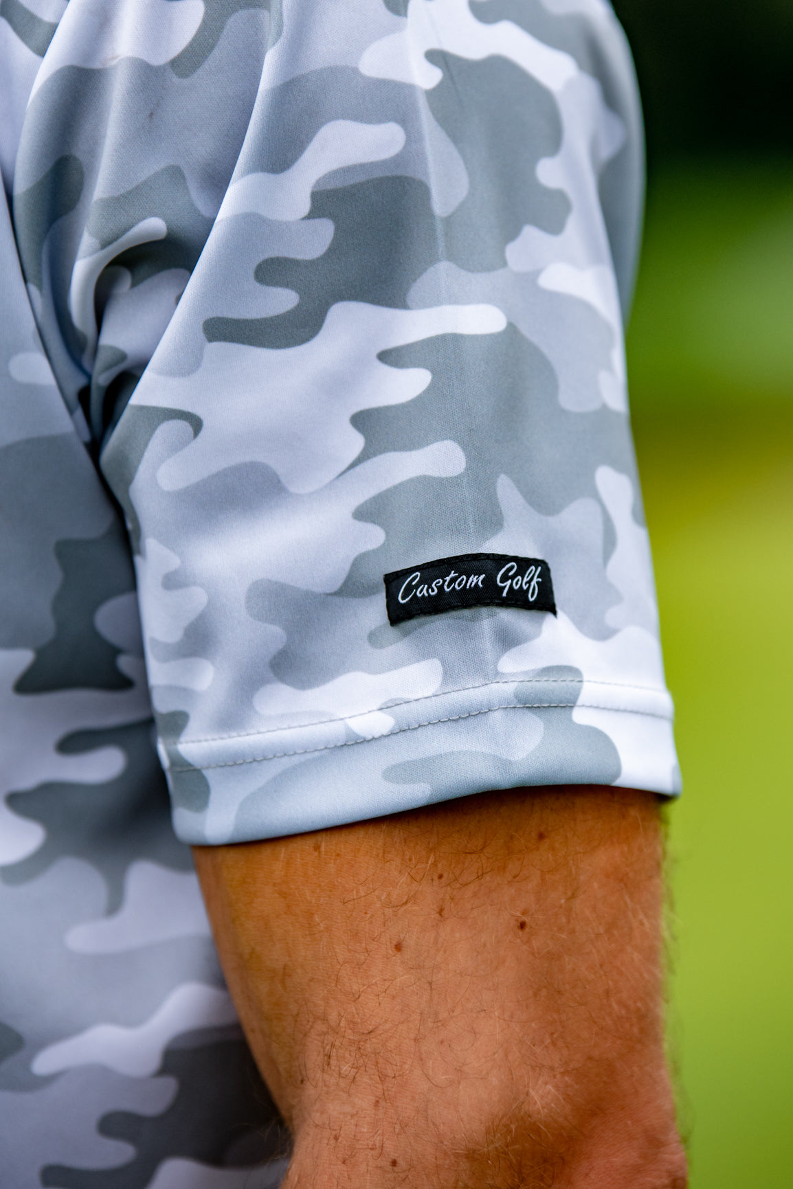 CA Funky Golf Shirt | White Camo