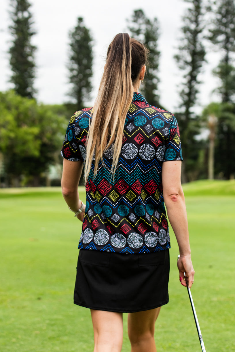 CA Ladies Funky Golf Shirt | Ethnic