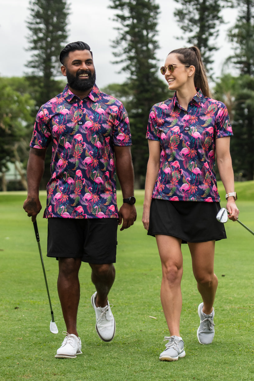CA Funky Golf Shirt | Vibrant Mingos