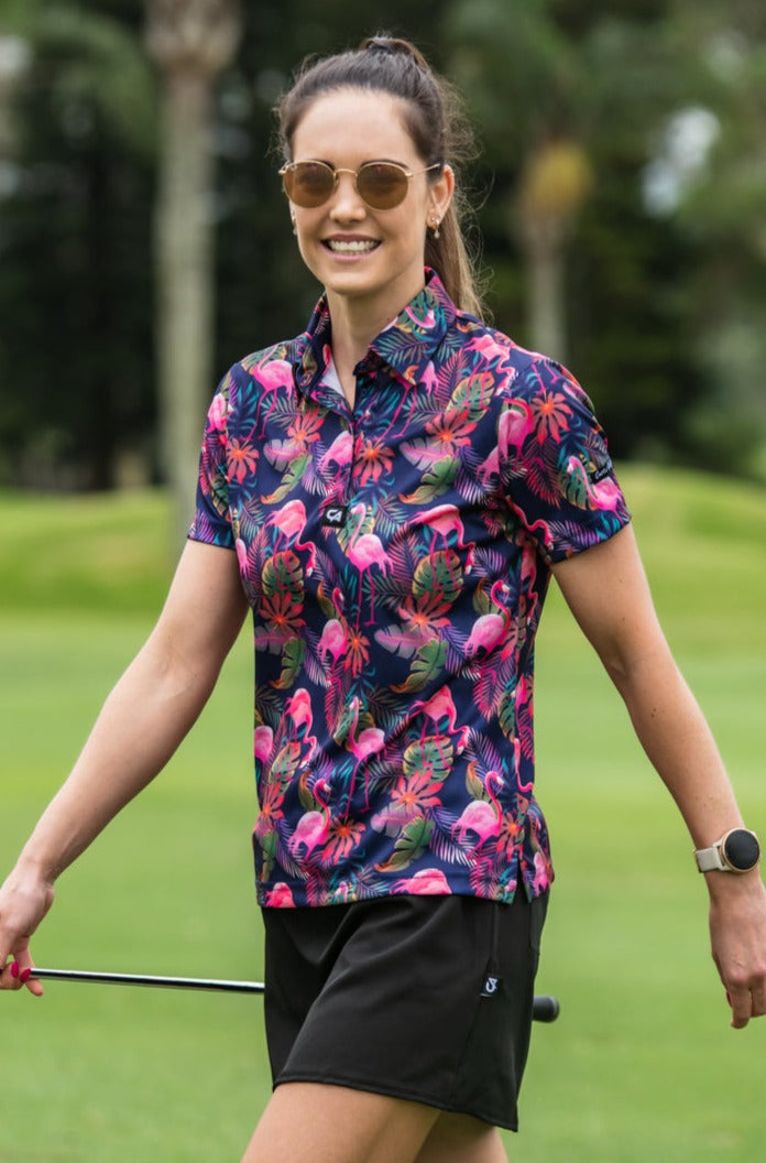 CA Ladies Funky Golf Shirt | Vibrant Mingos
