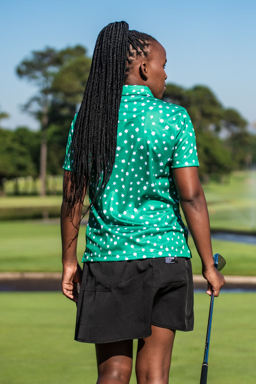 CA Ladies Funky Golf Shirt | Luck Of The Irish