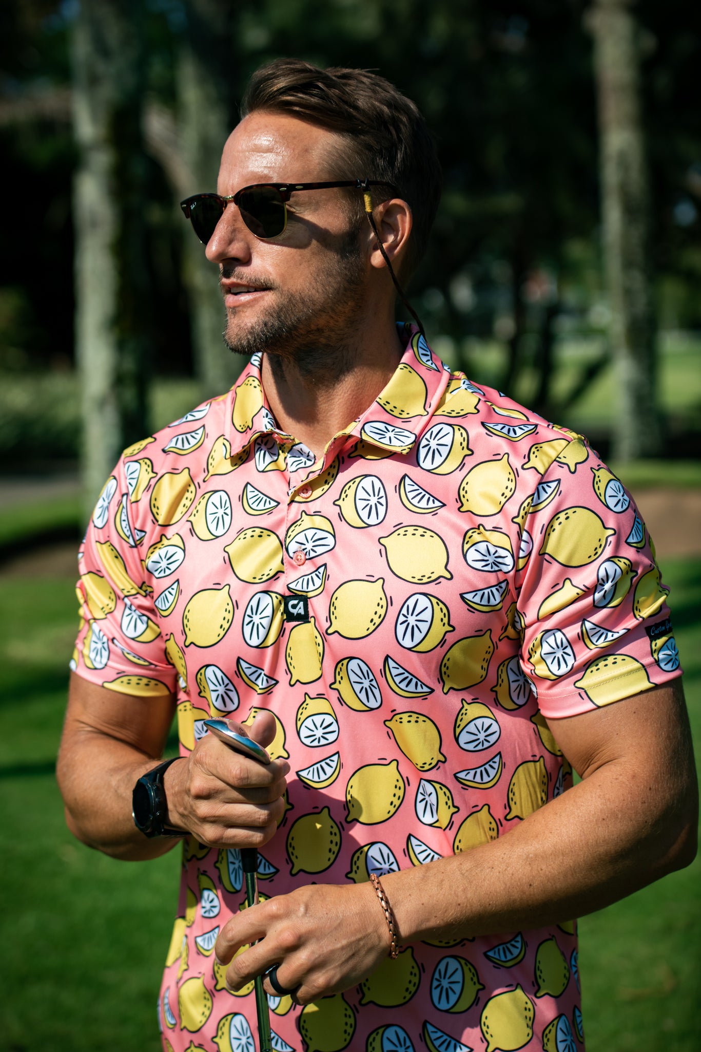 CA Funky Golf Shirt | Peachy Lemons