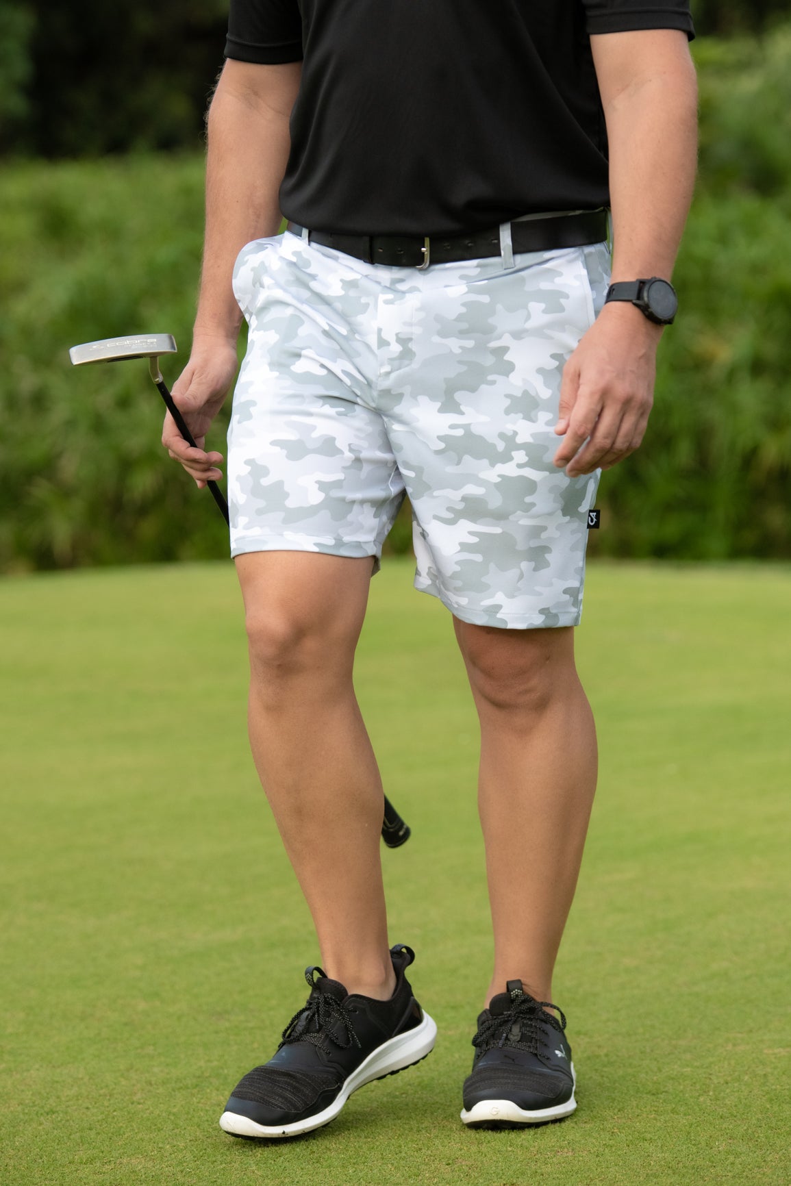 CA Funky Golf Shorts | White Camo