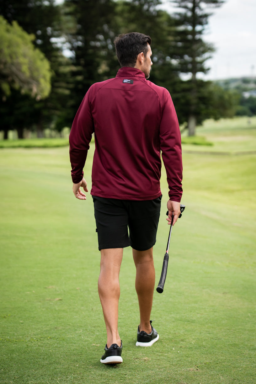 CA Iconic Golf Jersey | Maroon