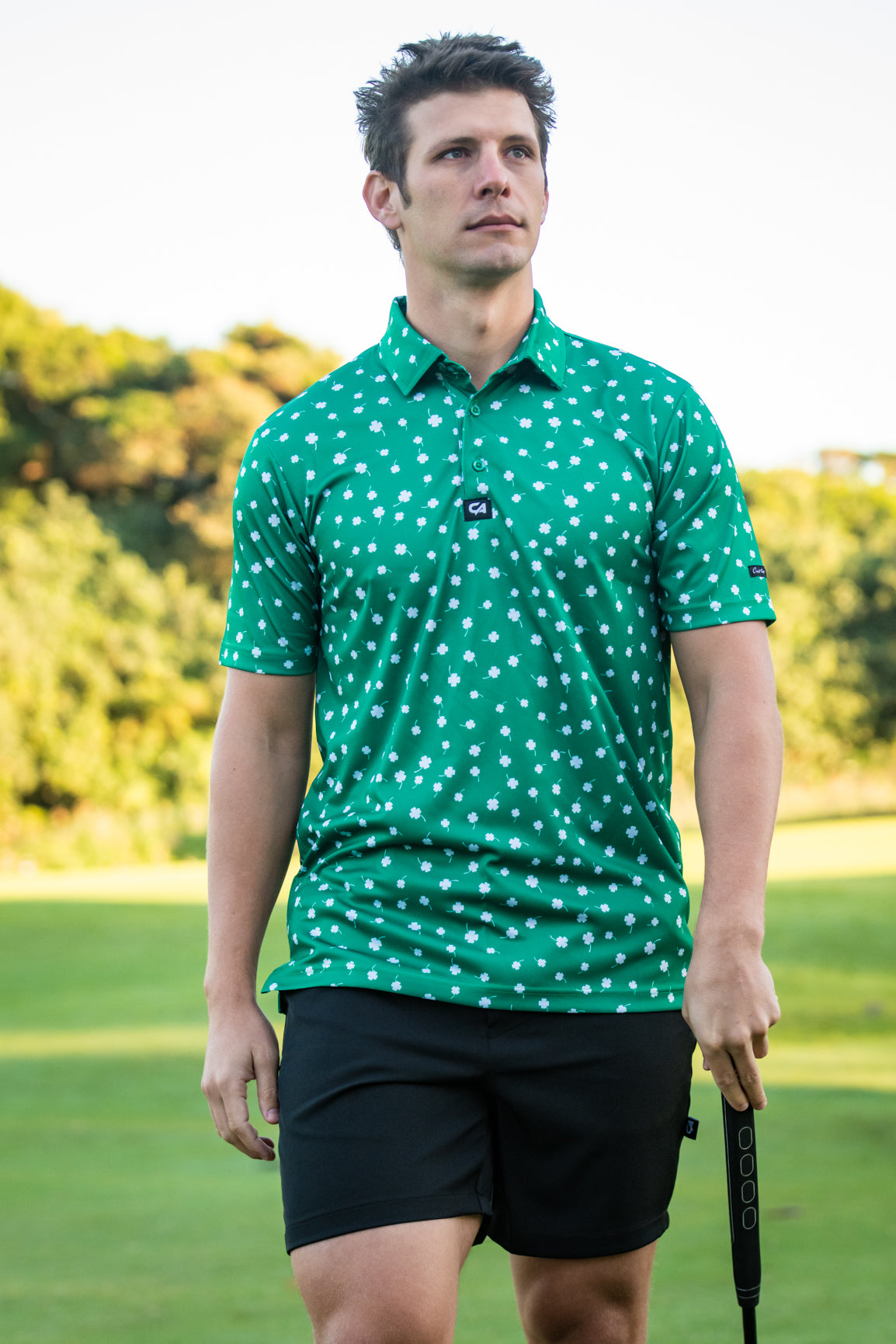 CA Funky Golf Shirt | Luck Of The Irish