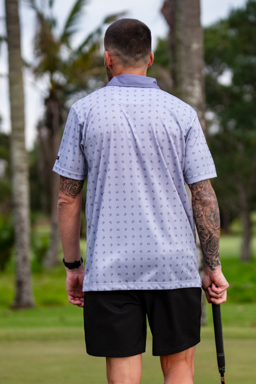 CA Premium Golf Shirt | Grey Golf Carts