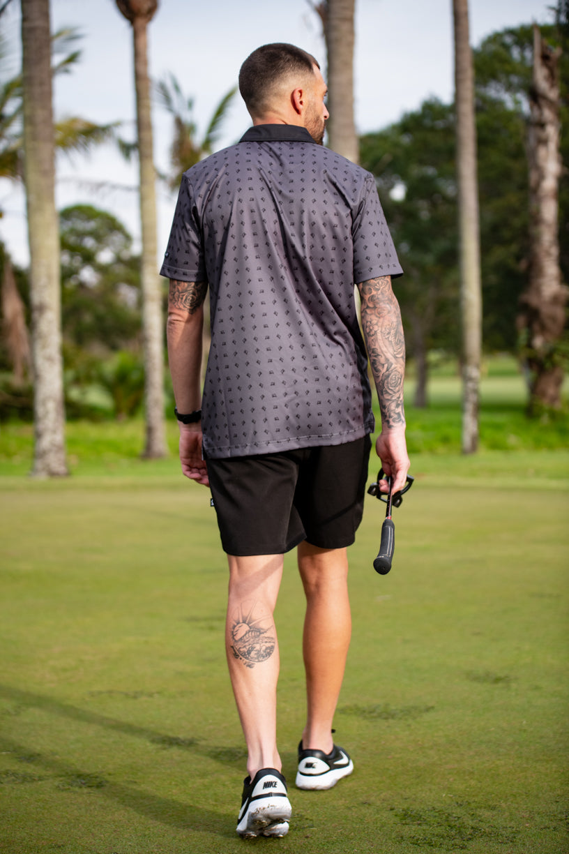 CA Premium Golf Shirt | Charcoal Golf Carts