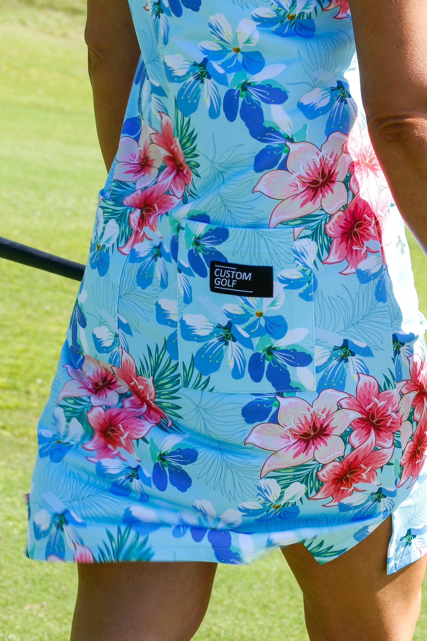 CA Funky Golf Dress | Blue Floral