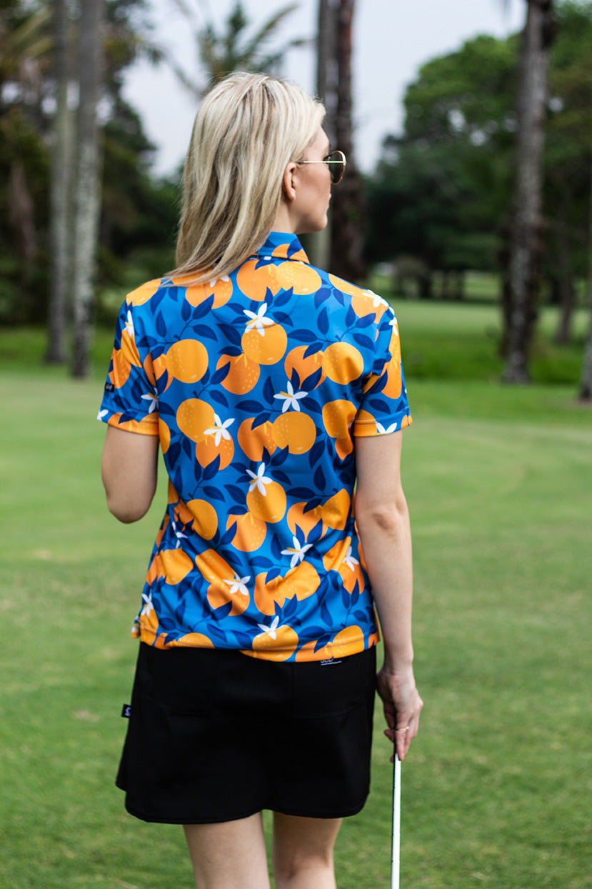 CA Ladies Funky Golf Shirt | Oh So Citrusy