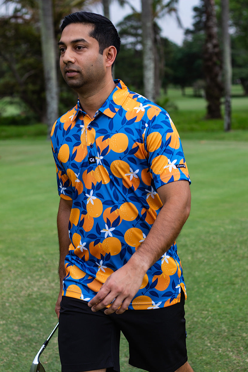 CA Funky Golf Shirt | Oh So Citrusy