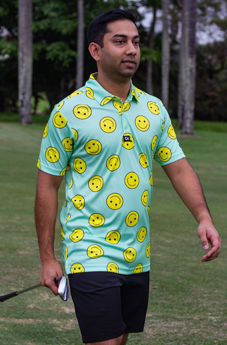 CA Funky Golf Shirt | Happy Days