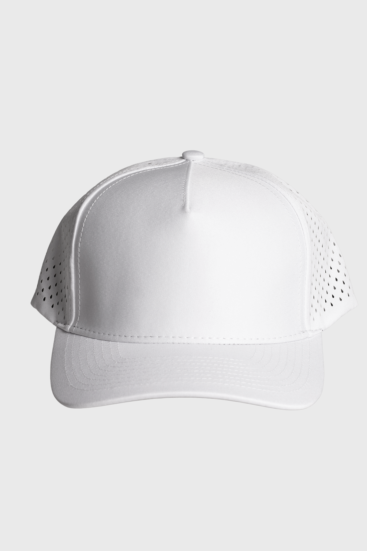 Custom Performance Peak Cap - Plain (White)