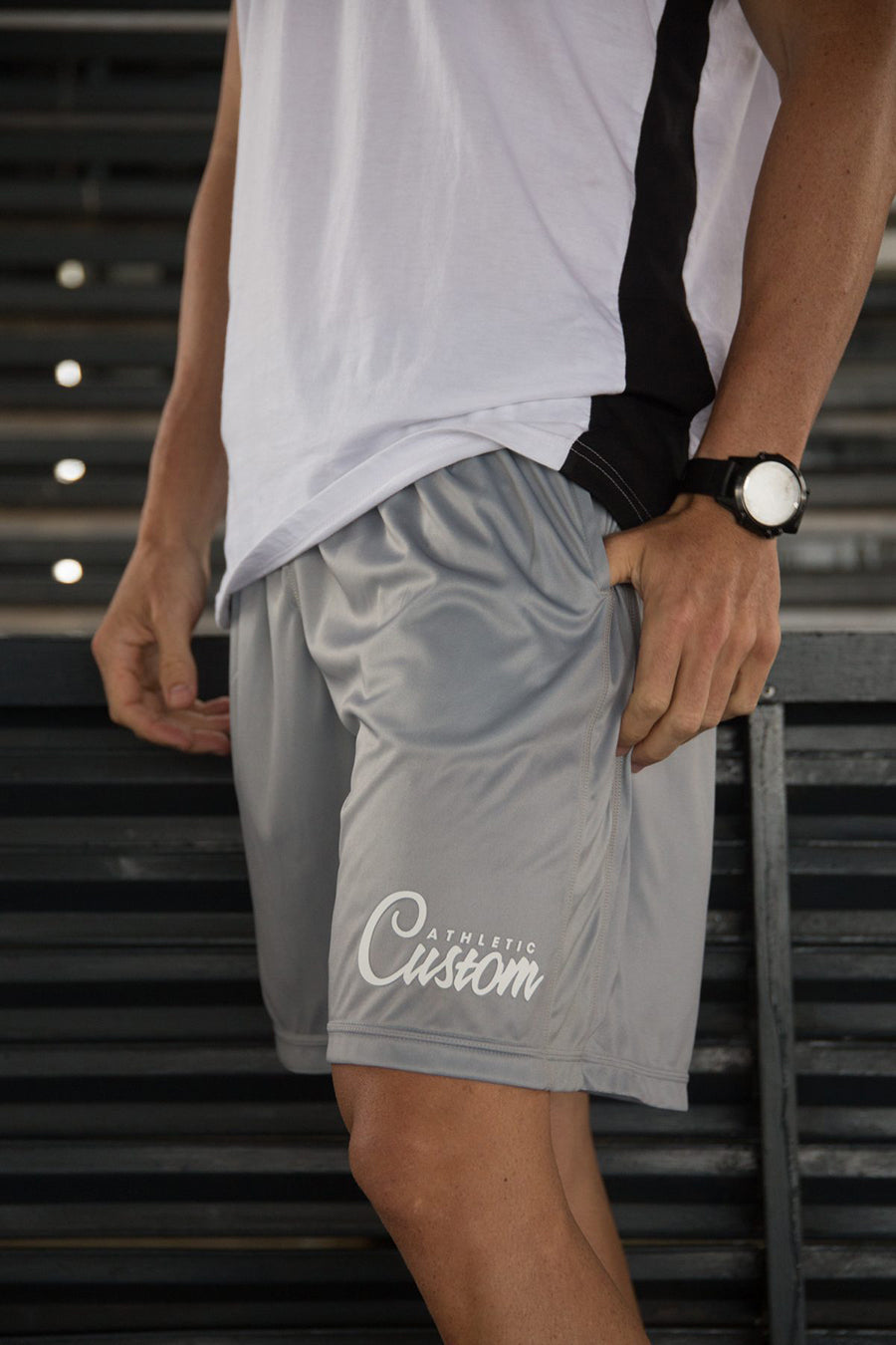 Custom Elite Shorts | Light Grey